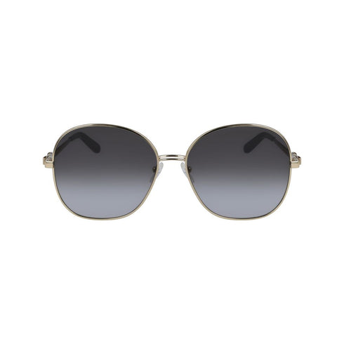 Salvatore Ferragamo Gold Metal Sunglasses